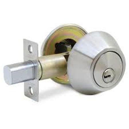 JAKO Jako Round Deadbolt; Satin Nickel - Bright Chrome - 630 Stainless Steel CJ01SS-AS